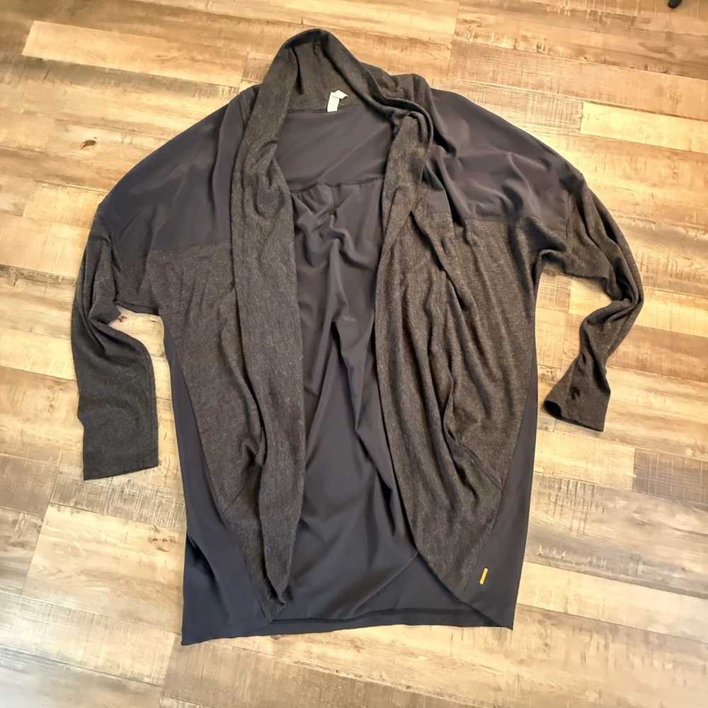 Lucy Women's Black Cardigan Open Front Long Sleeve Sz XL Casual